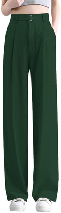 Betusline Women's Wide Leg Pants Business Casual Trousers Wear