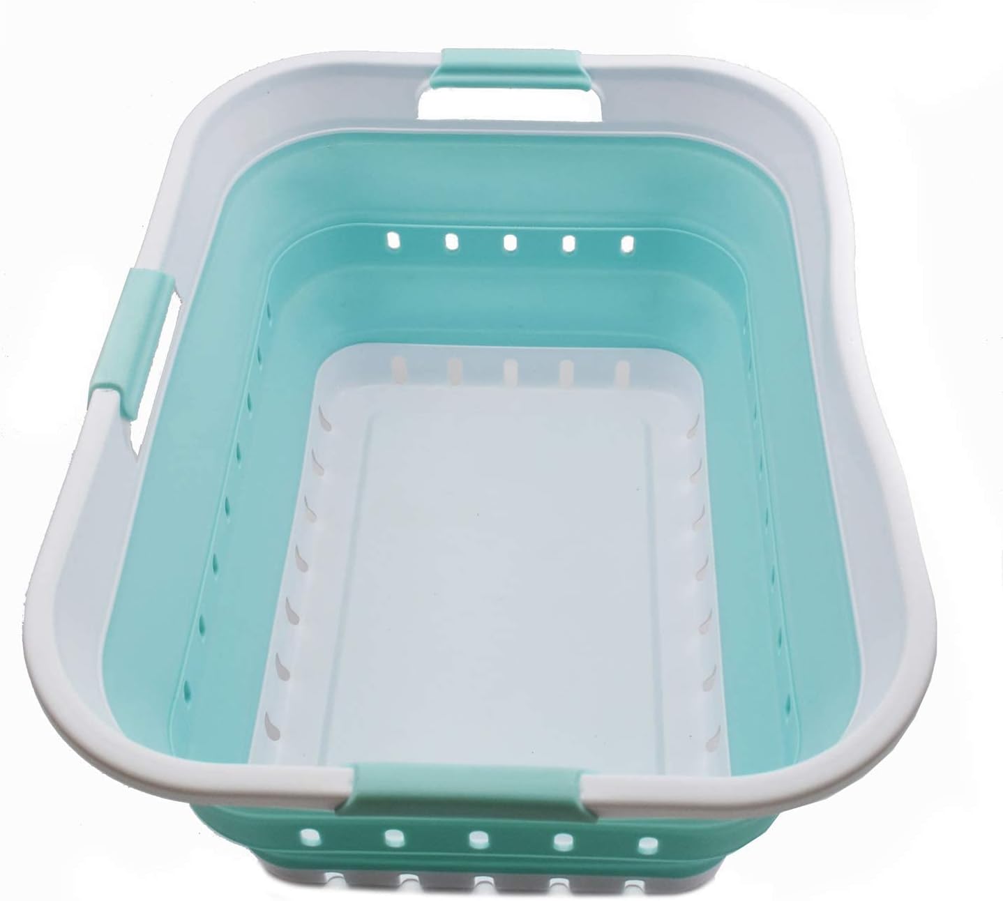 Collapsible Plastic Laundry Basket - Space Saving Organizer