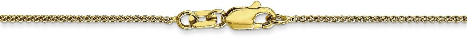10k Yellow Gold Wheat Spiga Chain Necklace Bracelet Anklet