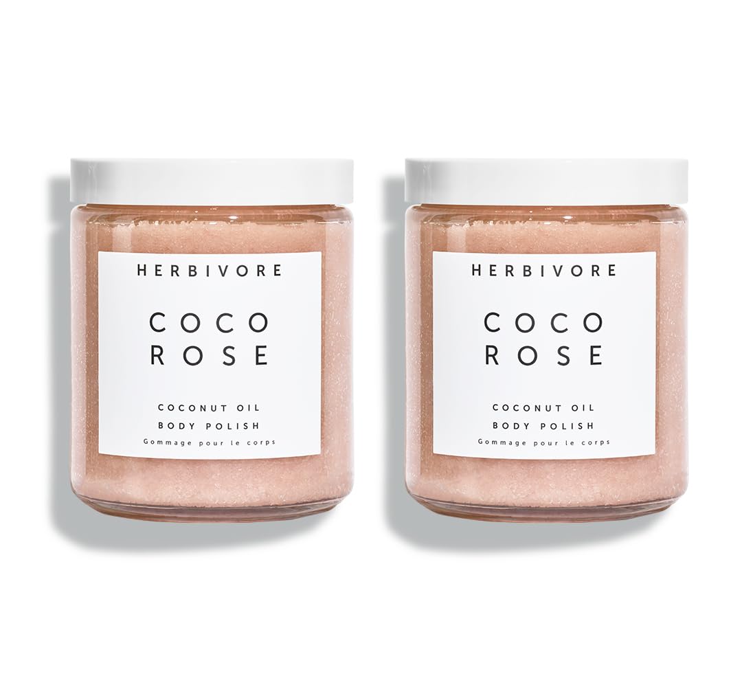 HERBIVORE Coco Rose Exfoliating Body Scrub for Smooth Skin