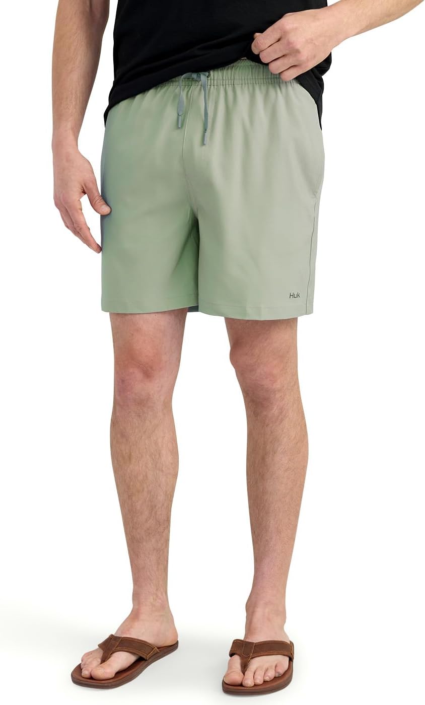 HUK Mens Pursuit Volley Shorts for Quick-Dry Fishing Comfort