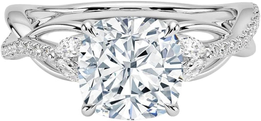 1-3 CT Moissanite Engagement Ring for Timeless Love