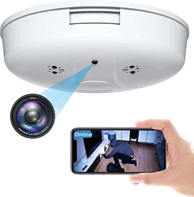 1080P Smoke WiFi Video Security Camera for Home Surveillance