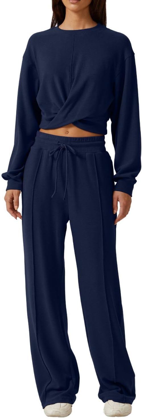 QINSEN Women 2 Piece Outfits Sweatsuit Set for Cozy Comfort