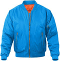 Men's Polyester Bomber Jacket Casual Fall Winter - Quilted Warm