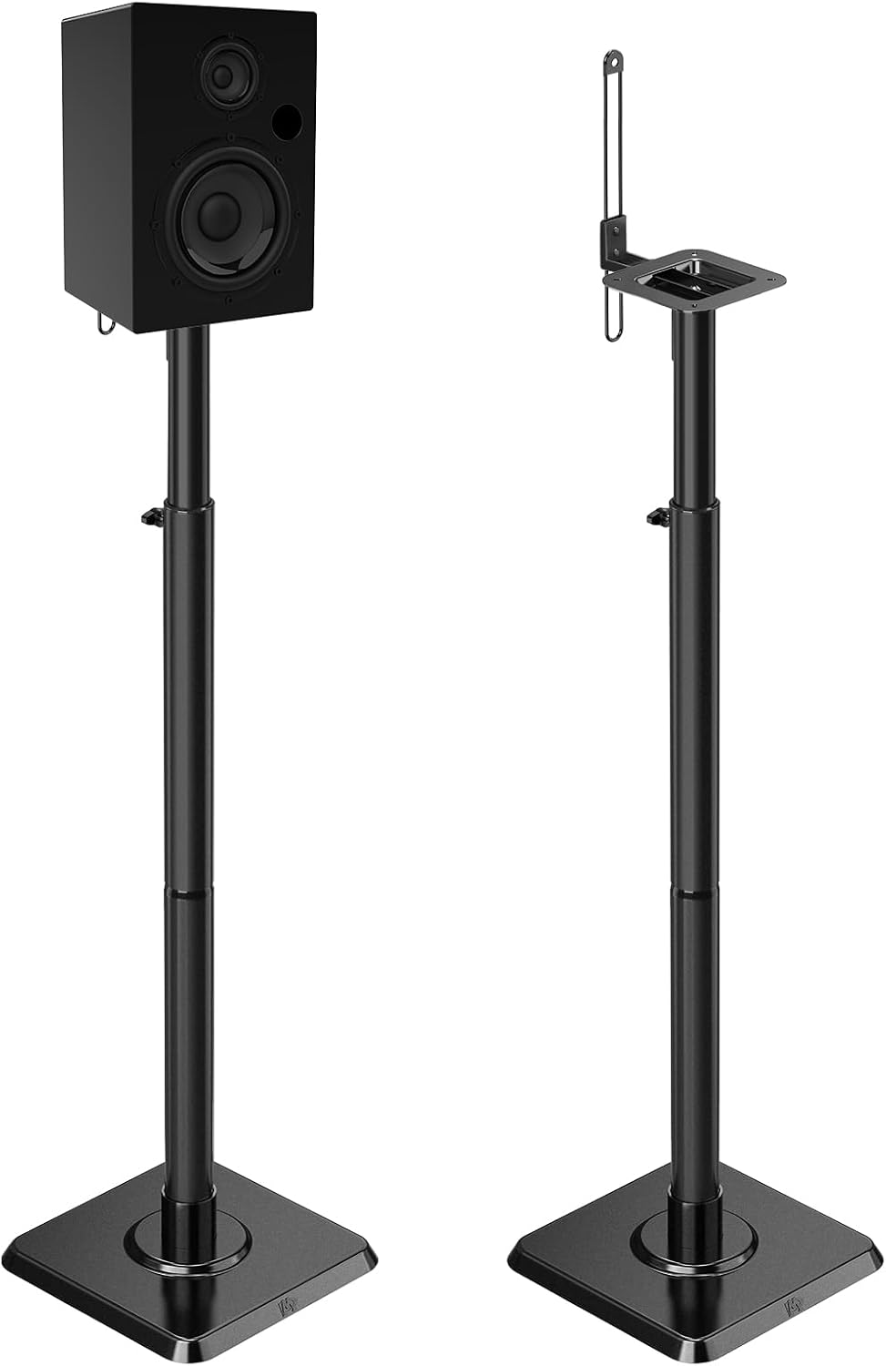 Height Adjustable Speaker Stands for Enhanced Sound - Set of 2