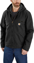 Carhartt Men's Sherpa Lined Washed Duck Jacket - Warm Work Layer