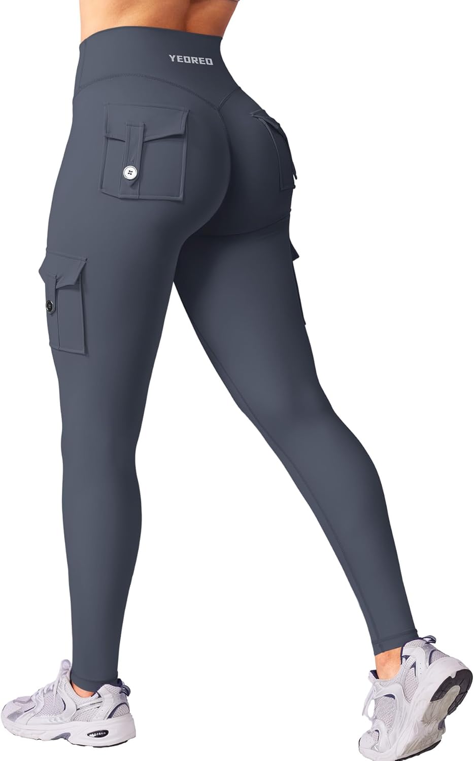 YEOREO CoreFlex Workout Cargo Leggings with Pockets for Women