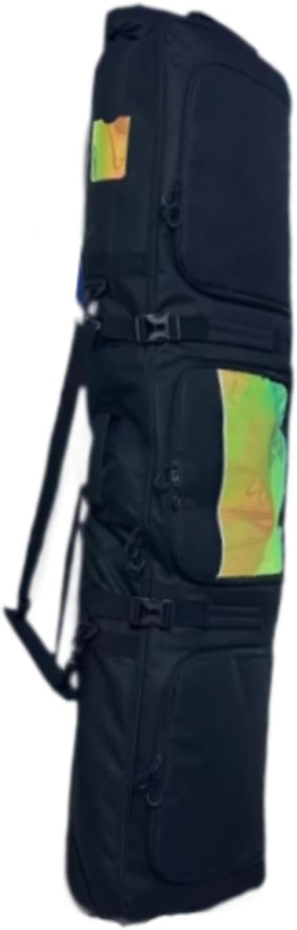 DYNWAVE Adjustable Ski & Snowboard Bag - Padded Black Wheeled Backpack