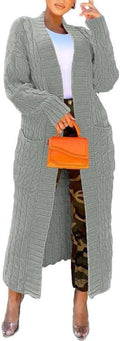 Nimsruc Cardigan Sweaters for Women Casual - Long Chunky (Style BM8S)