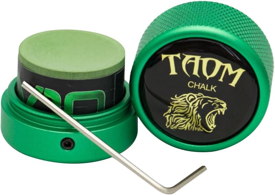 TAOM Pool Chalk Holder - Ergonomic Round Billiards Tool