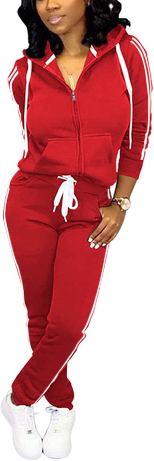 Nimsruc Two Piece Outfits For Women Casual Tracksuit Set