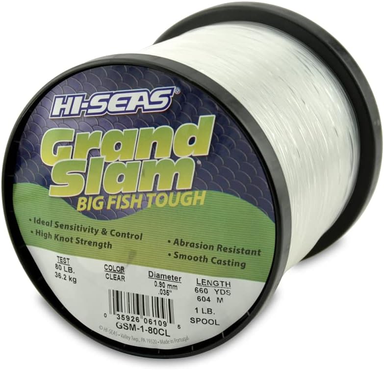 HI-SEAS Grand Slam Monofilament Fishing Line - Strong & Tough