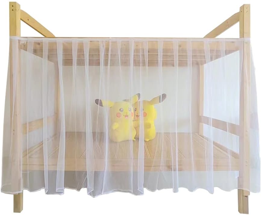 Full Coverage Bunk Bed Curtains: Self-Adhesive & Pleated