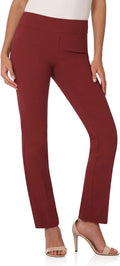 Rekucci Women's Stretchy Straight Leg Office Pant with Tummy Control