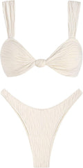 ZAFUL 2025 Cheeky Ribbed High Cut Bikini Set - Flattering Fit