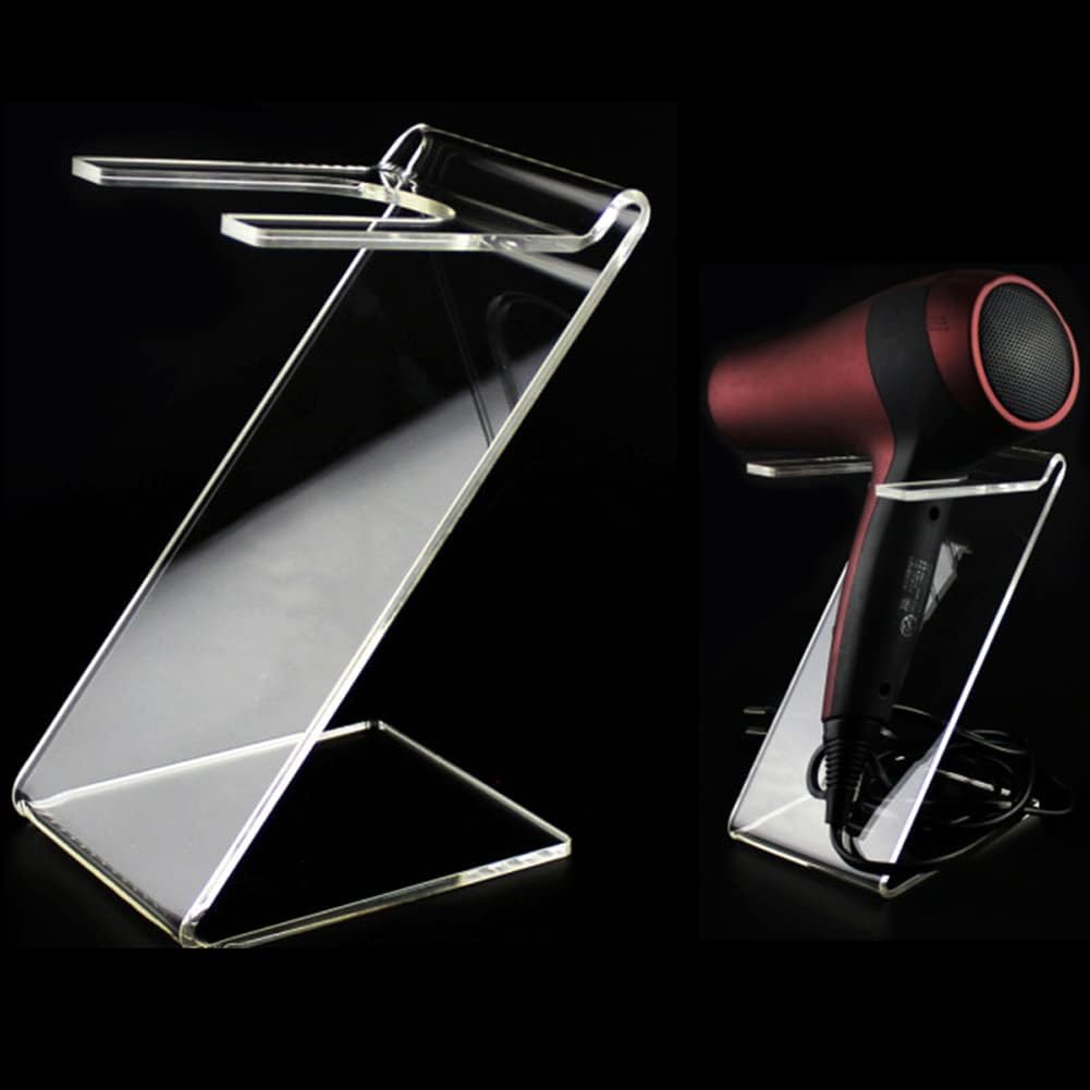 Acrylic Hair Dryer Stand - Stylish Storage Solution