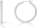 Sleek 14K Gold Plated Sterling Silver Hoop Earrings for Women