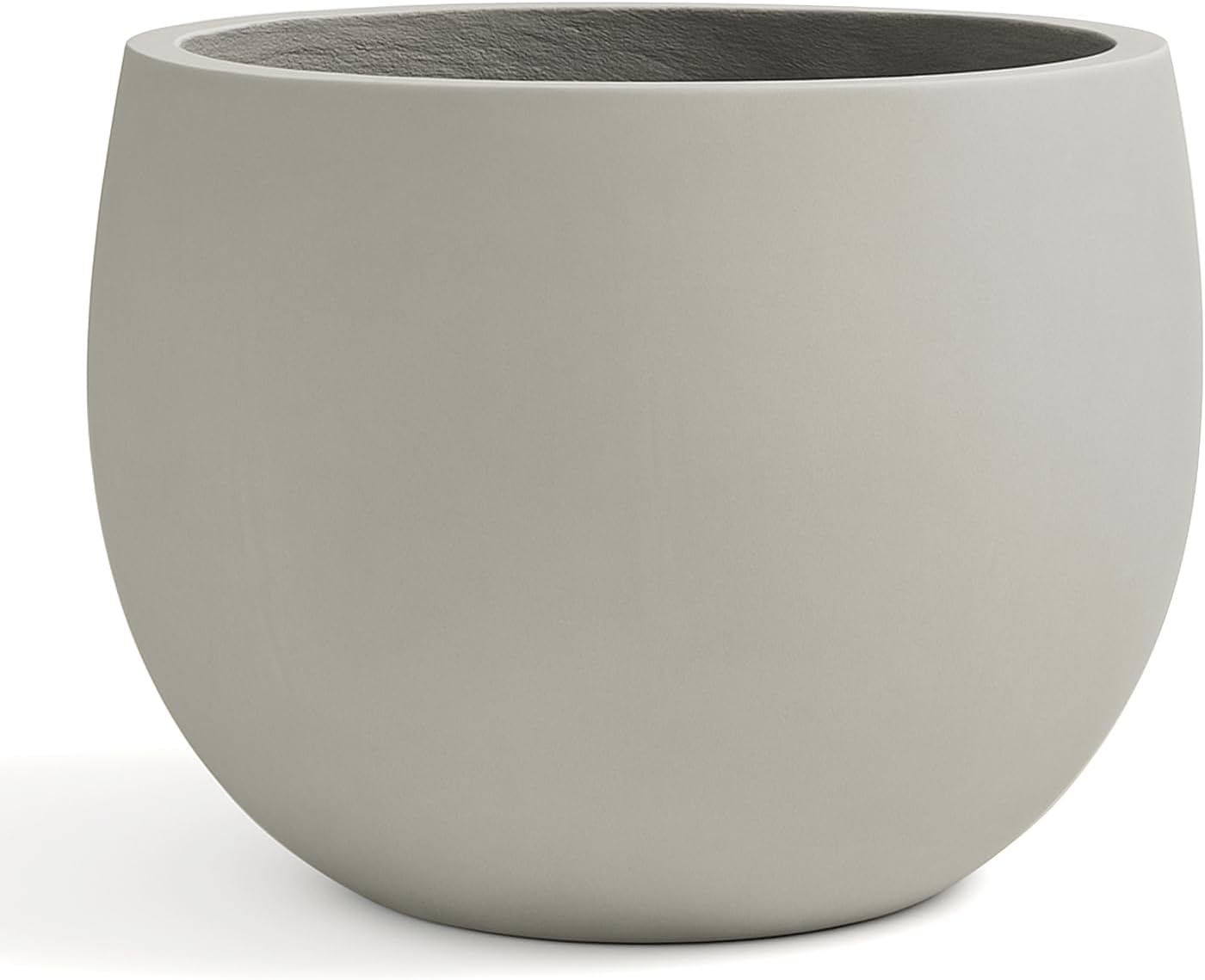 Large Tall Concrete Planter for Indoor Outdoor Use, 20 in