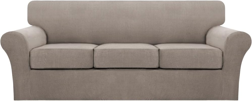 Turquoize 4 Piece Sofa Covers for Large Couch Slipcover Soft