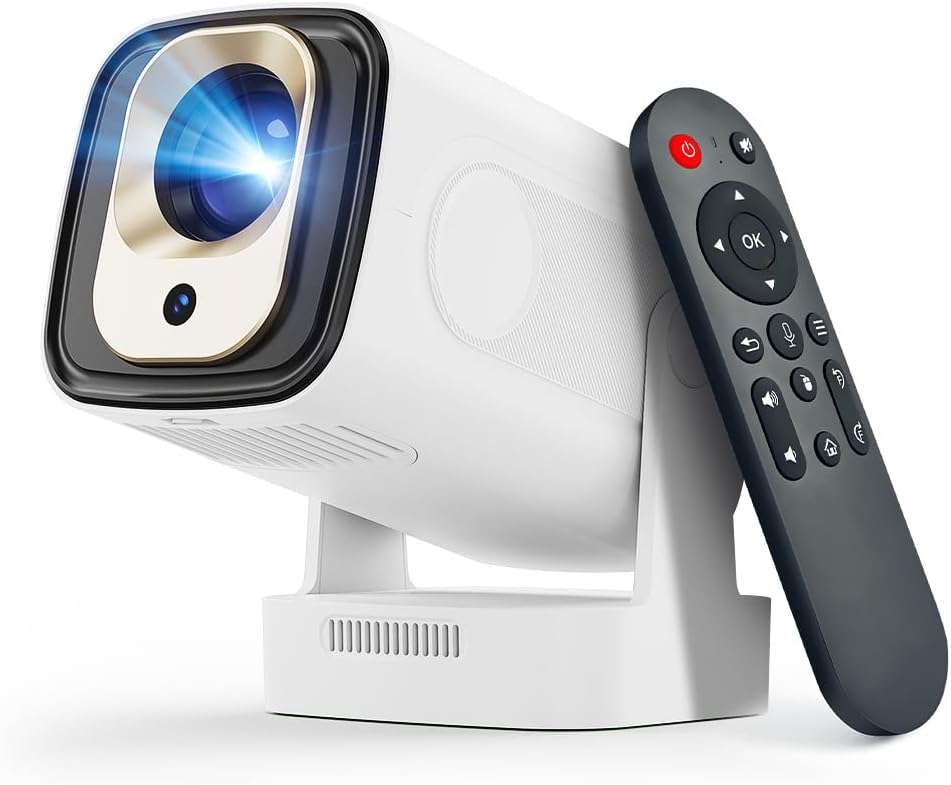 Portable Smart Projector: 4K Support, WiFi, Bluetooth
