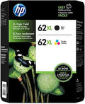 62XL Ink Cartridges Black and Tri-Color Combo Kit - High Yield