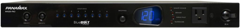 Furman M4320-PRO: 20A Power Conditioner, BlueBOLT, 8 Outlets