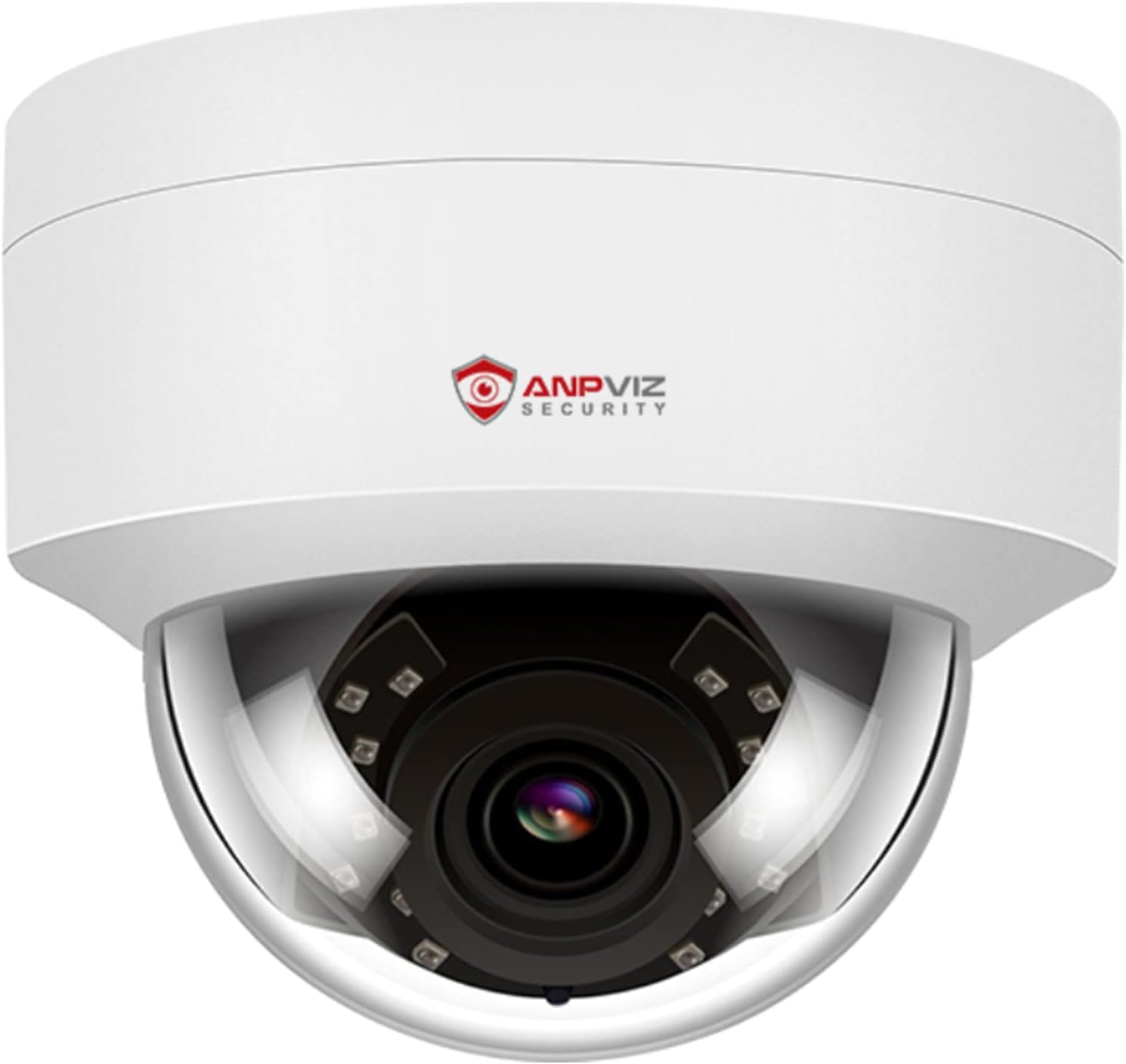 4MP PoE IP Dome Camera with Microphone for Indoor Outdoor Use