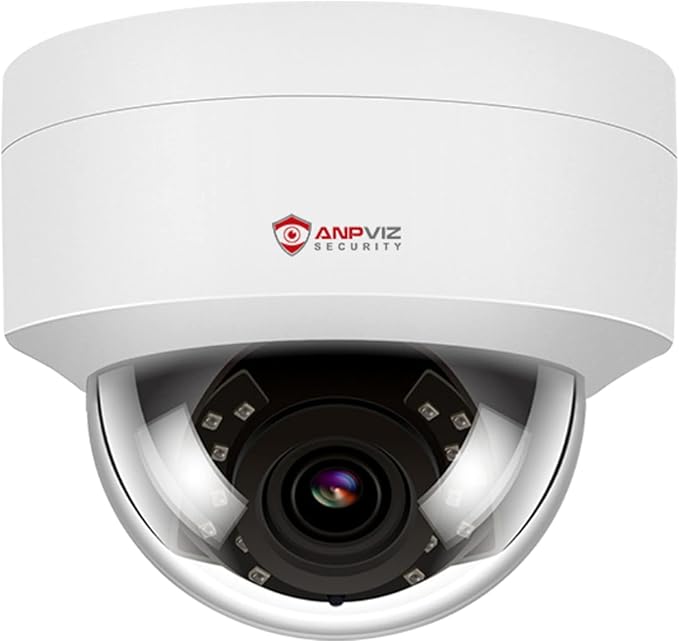 Anpviz 4MP PoE IP Dome Camera with Night Vision and Audio