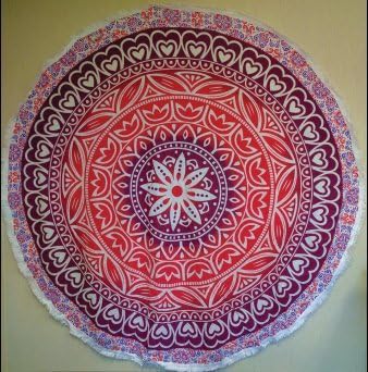 Funky Buddha Round Cotton Beach Throw - Versatile & Stylish!