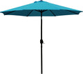 Sunnyglade 9ft Patio Umbrella Teal Blue - Sturdy 8-Rib Shade