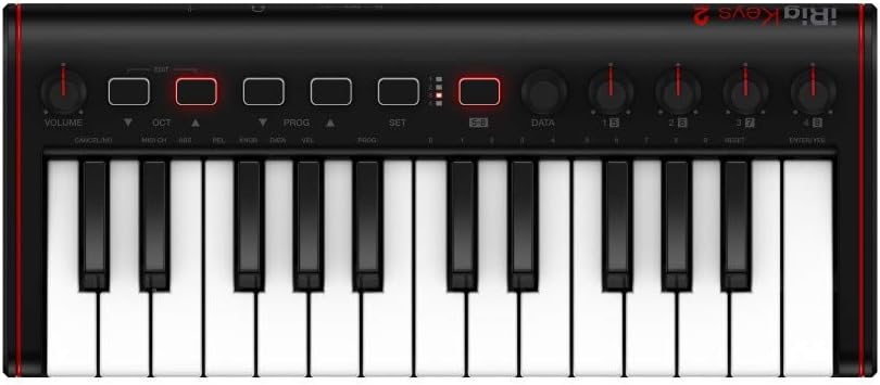 IK Multimedia iRig Keys 2 Mini: 25 Keys, Portable MIDI Controller