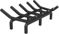 Fireplace Grate 17 in Heavy Duty Cast Steel Log Grate - Compact Fit