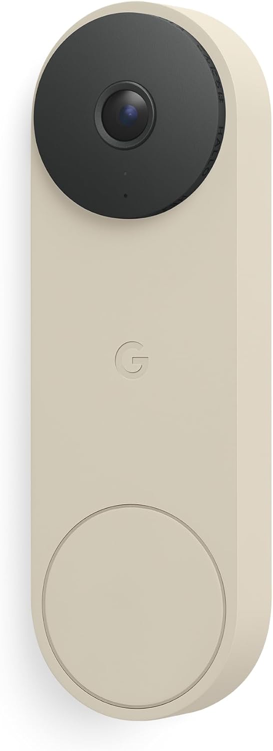 Google Nest Doorbell Wired 2K Video with Night Vision and Audio