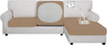 Waterproof 3 Piece Couch Cushion Covers for Sectional Sofa - Camel