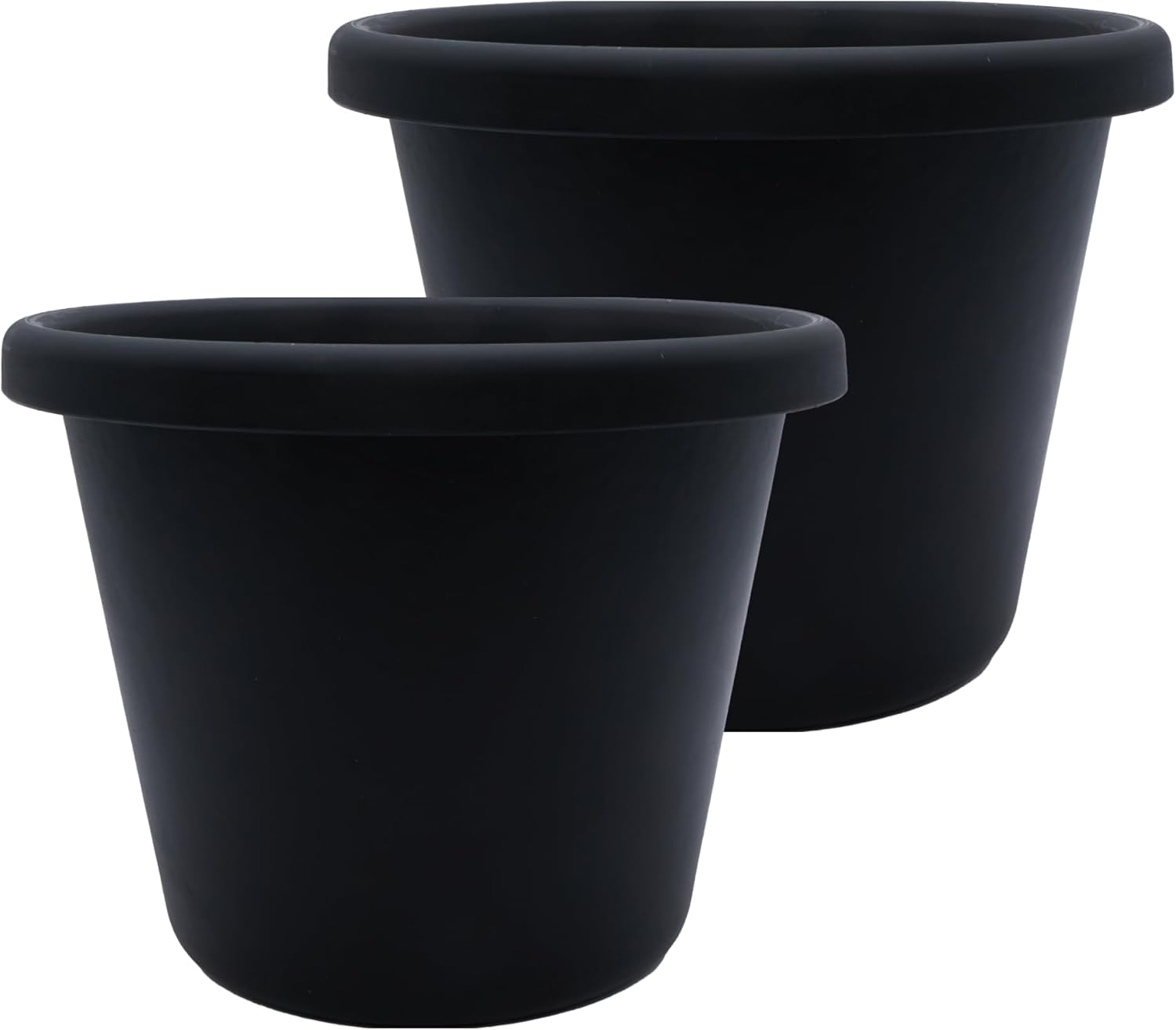 Classic Round Plastic Plant Pot - Durable & Lightweight Design