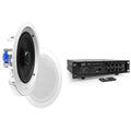 Pyle 6.5in 70V Ceiling Speakers Pair with 500W Bluetooth Mixing