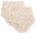 Bali Womens Firm Control Shapewear Brief with Lace Fajas 2-Pack - Firm