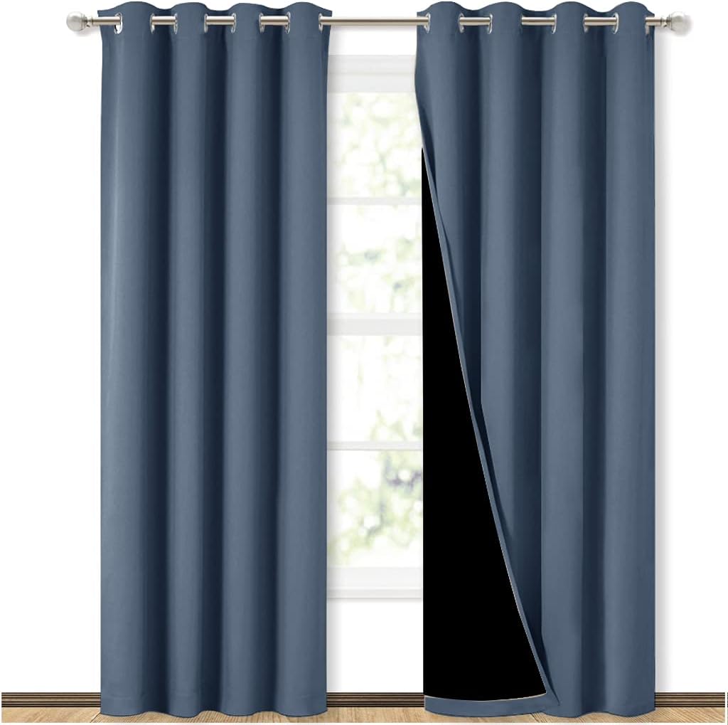 NICETOWN Blackout Curtains for Energy Efficiency and Noise Control