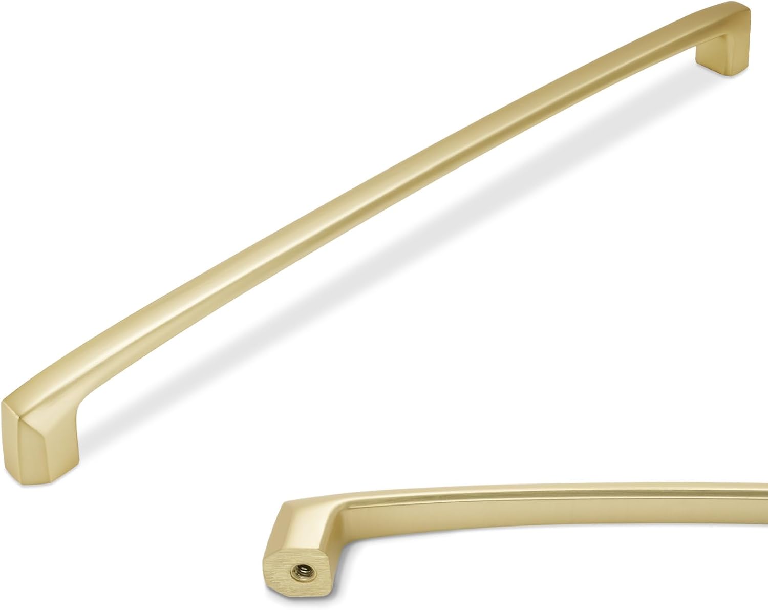 10 inch Brushed Brass Kitchen Cabinet Handles for Modern Homes