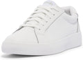 Keds Women's Pursuit Lace Up White Leather Sneakers - Minimalist