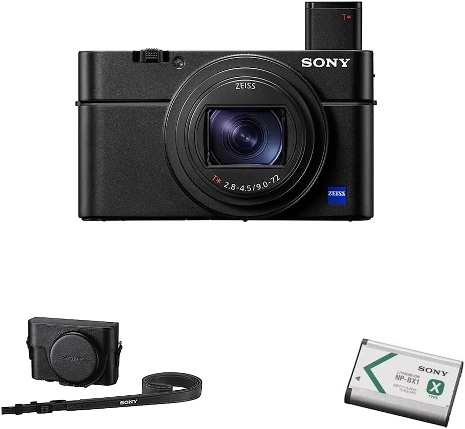 Sony RX100 VII Compact Camera with Premium Jacket Case & Battery