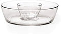 Mikasa Napoli Chip and Dip Set, 11-Inch Clear - Elegant Party Serving
