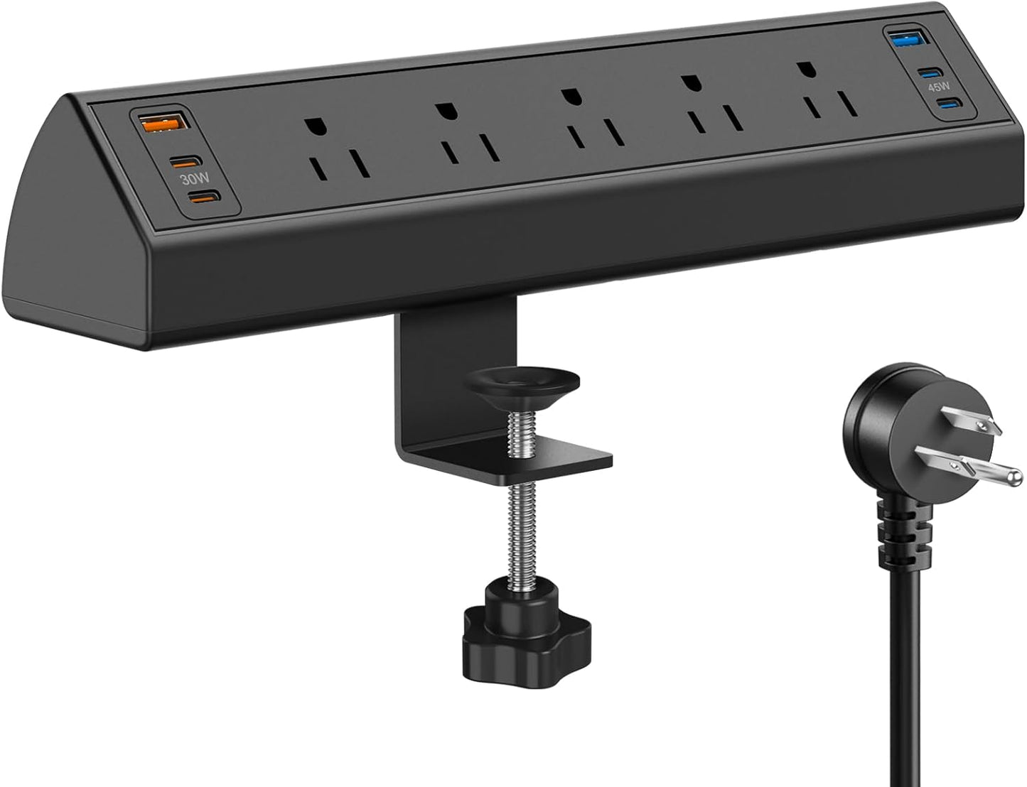 Desk Clamp Power Strip with USB C Fast Charging Station