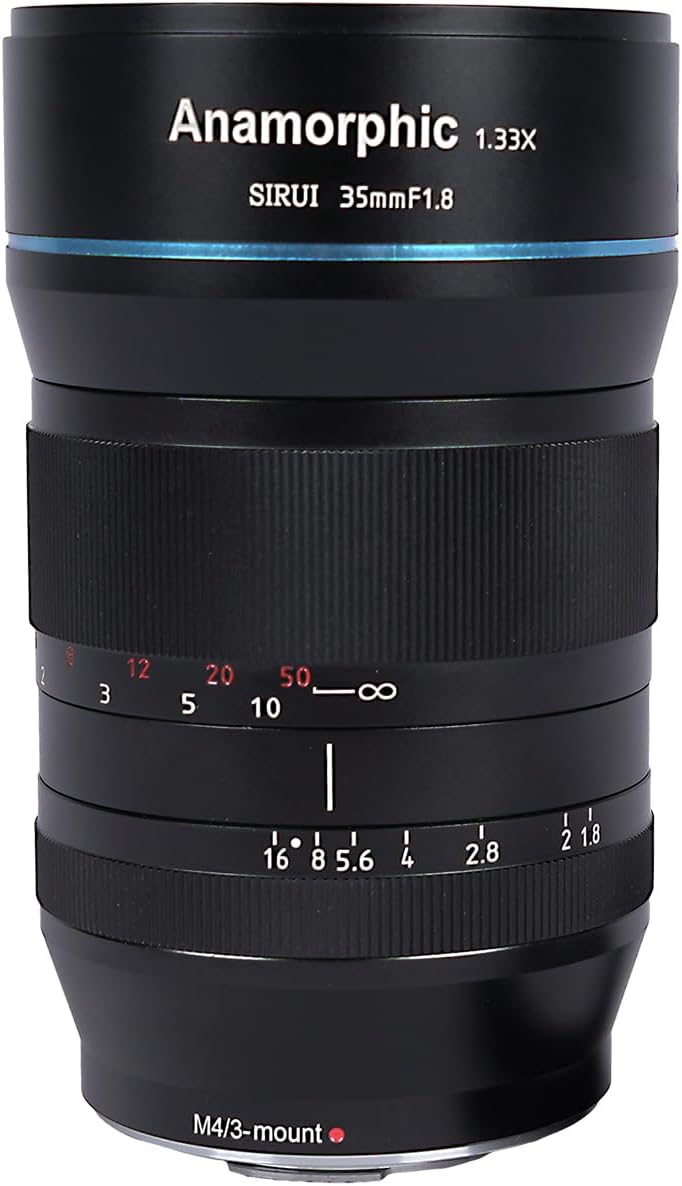 SIRUI 35mm F1.8 Anamorphic Lens for L Mount with Blue Flare