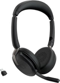 Jabra Evolve2 65 Flex Wireless Stereo Headset - Portable ANC