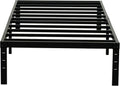 Twin Size Bed Frame Metal Platform - Heavy Duty, 14 in Storage