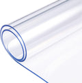 52x108 in Clear Vinyl Table Pad Protector - Heavy Duty Clear Cover