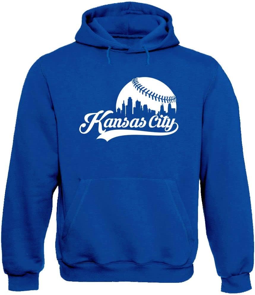 Xtreme Apparel Cityscape Skyline Men's Hoodie for Baseball Fans