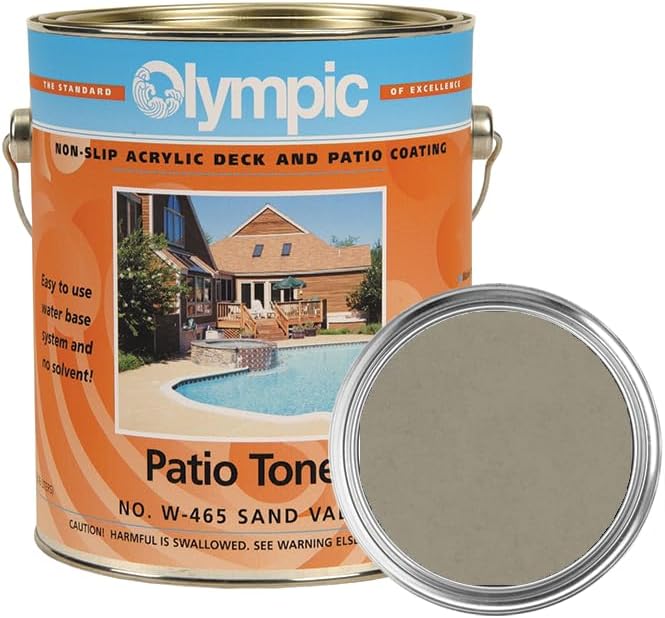 Olympic Patio Tones Non-slip Acrylic Deck Coating for Patios